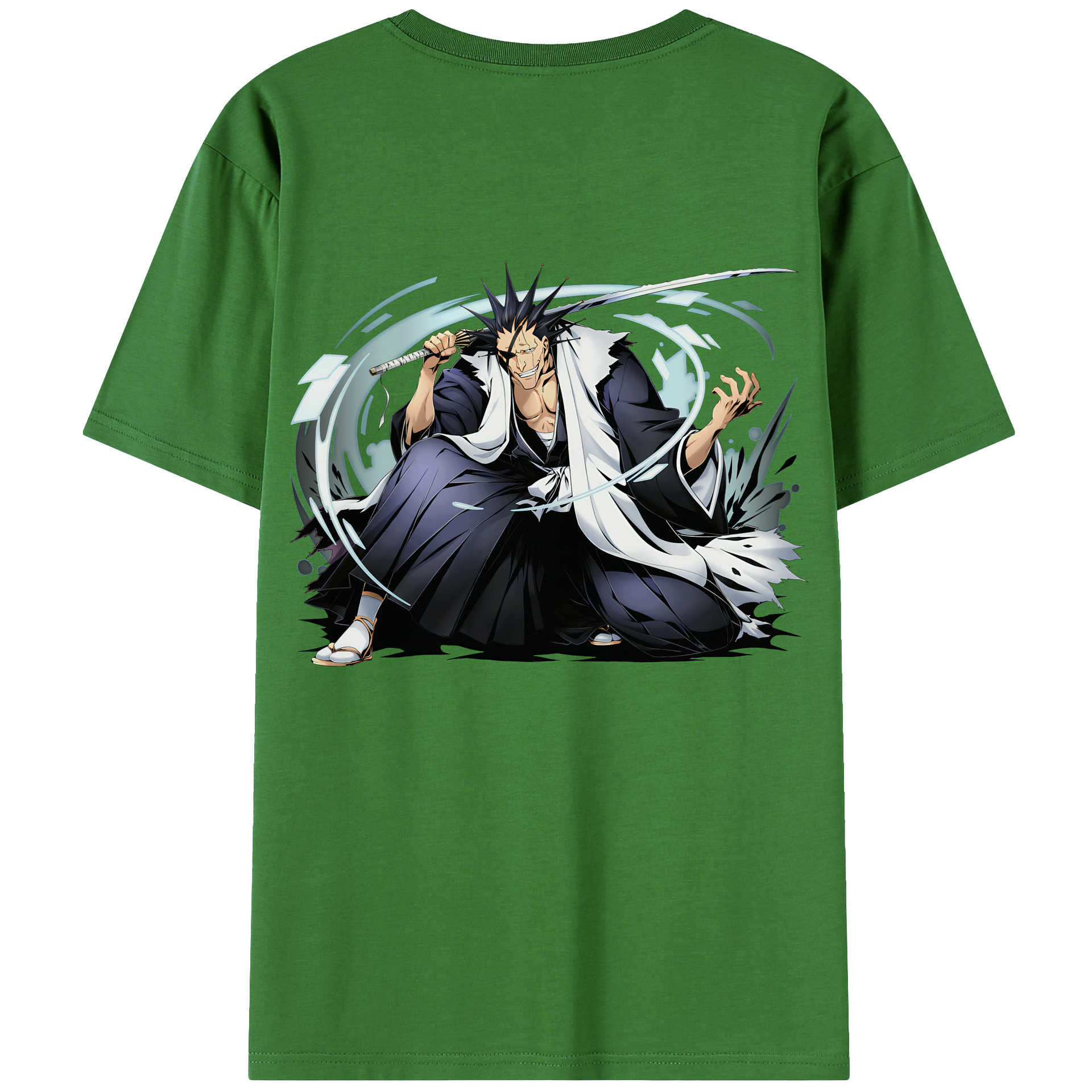 （画像用） ブリーチ ざらき けんぱち BLEACH Zaraki Kenpachi レディース半袖Tシャツ(バックプリント)